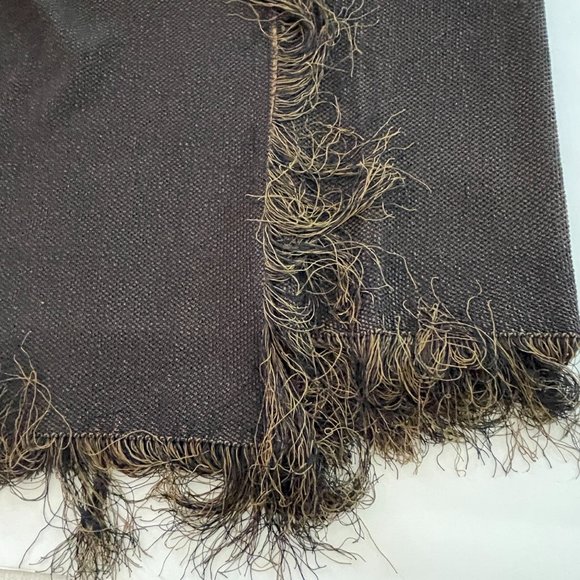 fringed, sweater knit skirt - Picture 7 of 12